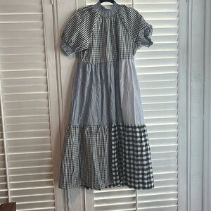 English Factory midi dress size small gingham